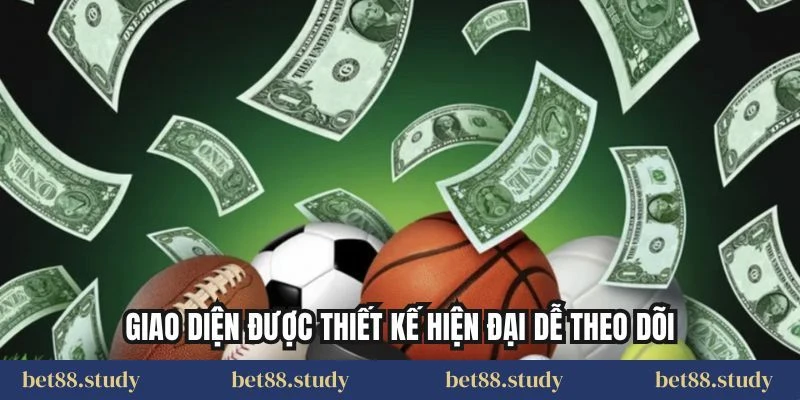 Giao diện được thiết kế hiện đại dễ theo dõi